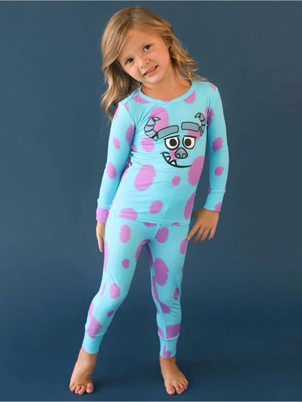 Posh Peanut Disney Sulley 2T bamboo Pajama Set